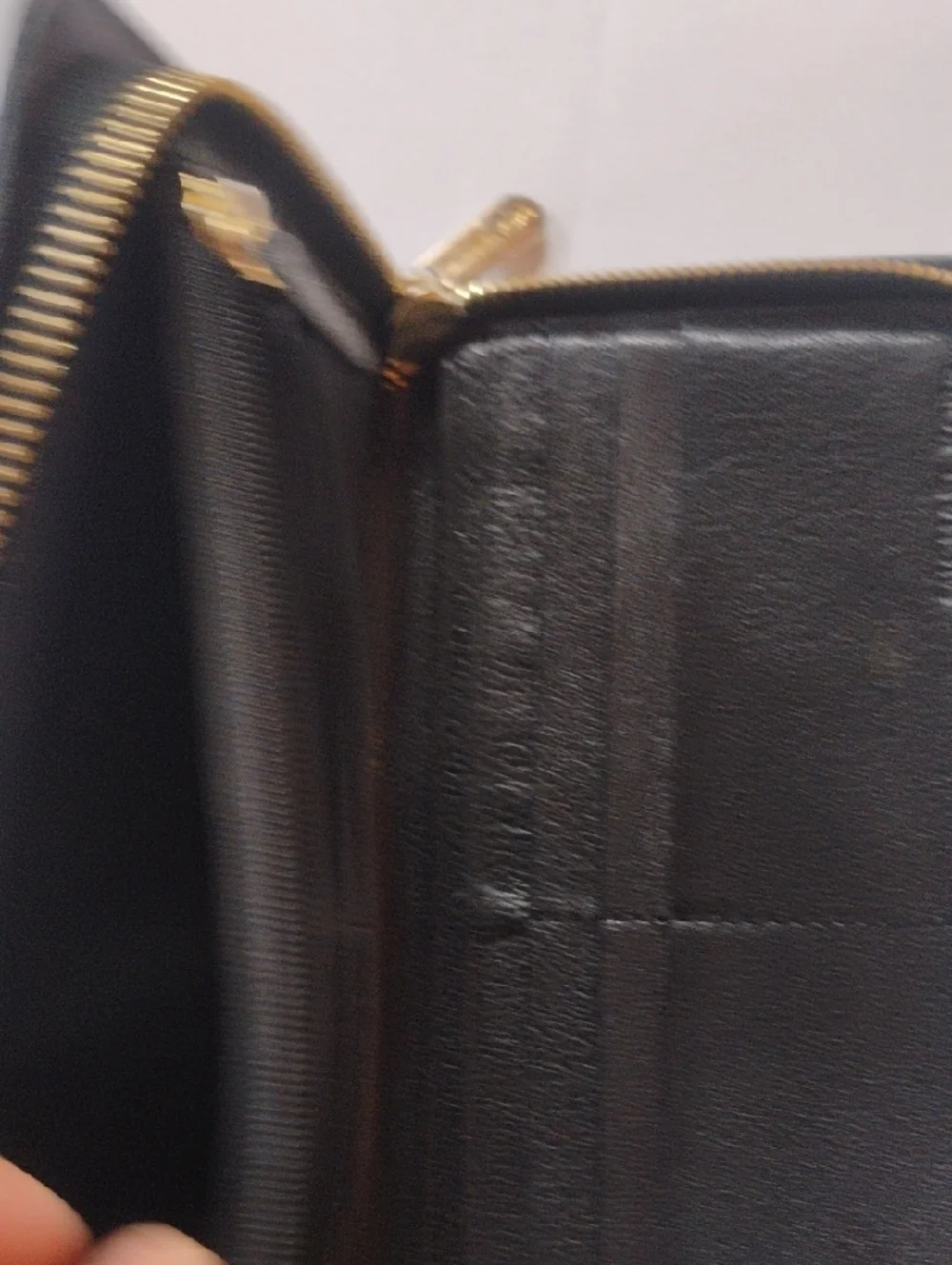 Michael Kors Black Wallet with Gold MK Medallion